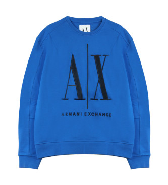 Armani Exchange Klasyczna niebieska bluza