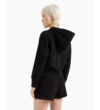 Armani Exchange Czarna bluza z efektem optycznym