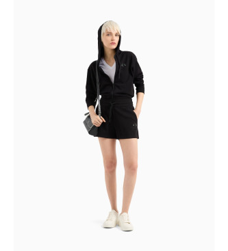 Armani Exchange Czarna bluza z efektem optycznym