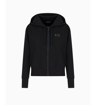 Armani Exchange Czarna bluza z efektem optycznym
