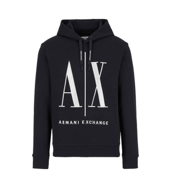 Armani Exchange Sweatshirt avec logo bleu marine