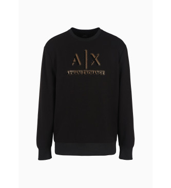 Armani Exchange Sweater met zwart logo