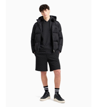 Armani Exchange Felpa in cotone nero