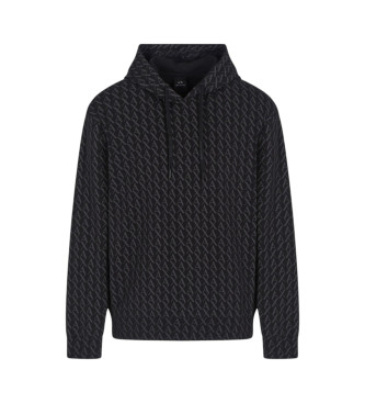 Armani Exchange Sweat en coton noir