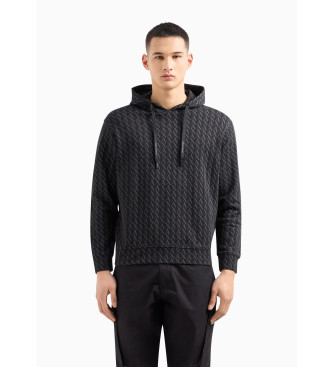 Armani Exchange Bedrucktes Sweatshirt schwarz
