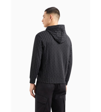 Armani Exchange Bedrucktes Sweatshirt schwarz