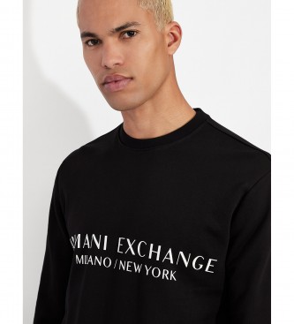 Armani Exchange Sweat-shirt ouvert en polaire noir