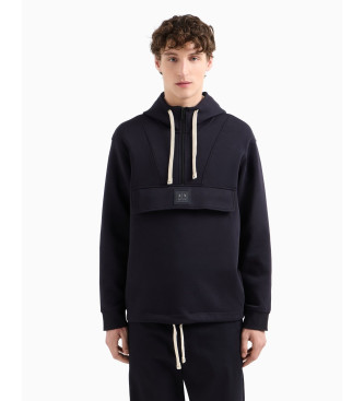 Armani Exchange Sudadera Media Cremallera marino