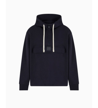 Armani Exchange Sudadera Media Cremallera marino
