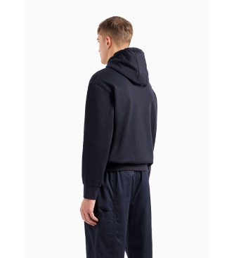 Armani Exchange Navy hooded sweatshirts