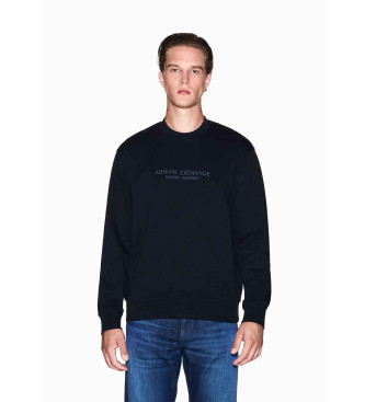 A|X Armani Exchange Sweatshirt mit Rundhalsausschnitt navy