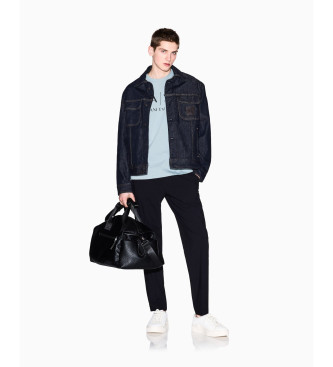 Armani Exchange T-shirt blu vestibilit regolare