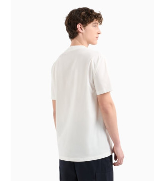 Armani Exchange Camiseta cuello redondo blanco