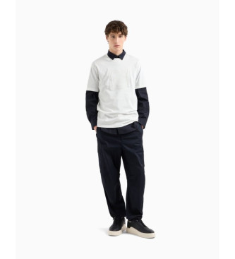 Armani Exchange Camiseta cuello redondo blanco