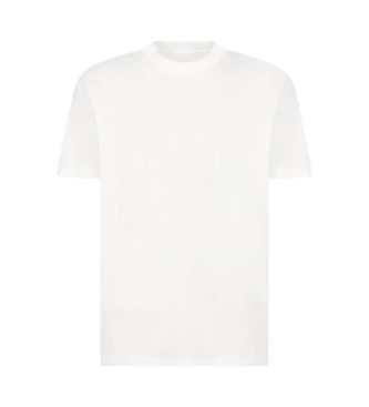 Armani Exchange Camiseta cuello redondo blanco
