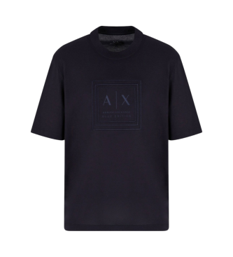 Armani Exchange Camiseta cuello redondo marino