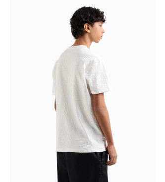 Armani Exchange Camiseta cuello redondo blanco