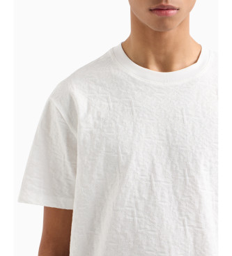 Armani Exchange Camiseta cuello redondo blanco