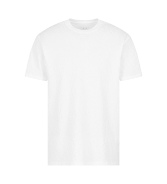 Armani Exchange Camiseta cuello redondo blanco