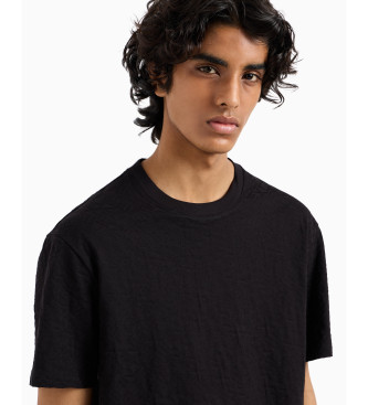 Armani Exchange Camiseta cuello redondo negro