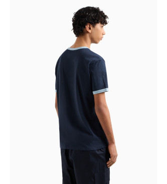Armani Exchange Camiseta de manga corta marino
