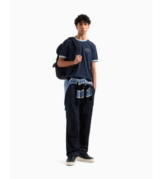 Armani Exchange Camiseta de manga corta marino