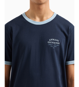 Armani Exchange Camiseta de manga corta marino