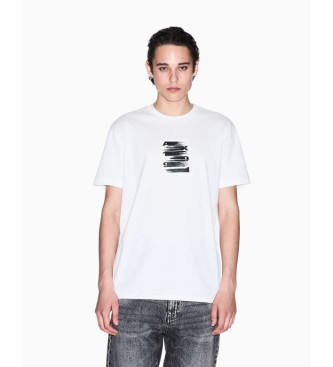 Armani Exchange Camiseta cuello redondo blanco