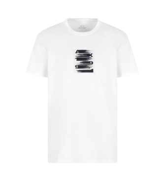 Armani Exchange Camiseta cuello redondo blanco