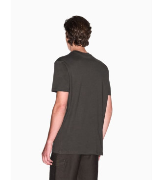 Armani Exchange T-shirt med rund hals, sort