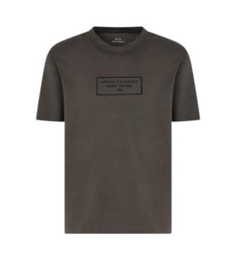 Armani Exchange T-shirt med rund hals, sort