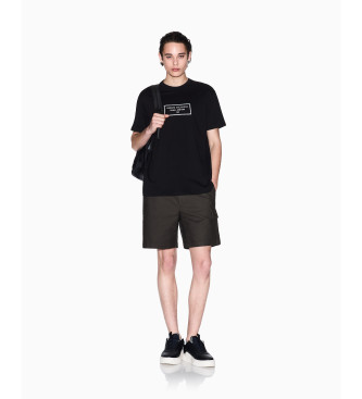 Armani Exchange T-shirt med rund hals, sort