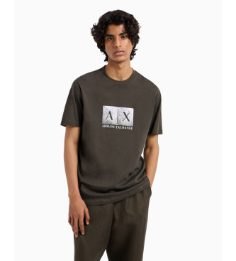 Armani Exchange T-shirt logo satin sort
