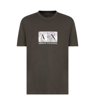 Armani Exchange T-shirt logo satin sort