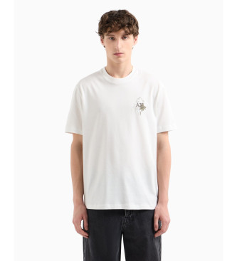 Armani Exchange T-shirt med hvidt broderet logo