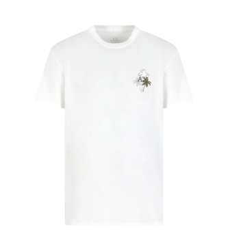 Armani Exchange T-shirt med hvidt broderet logo
