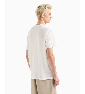 Armani Exchange Camiseta con fotorirnt blanco
