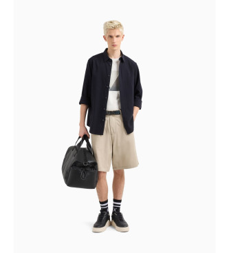 Armani Exchange Camiseta con fotorirnt blanco