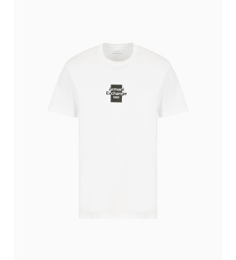 Armani Exchange Normales T-Shirt mit weiem Logo