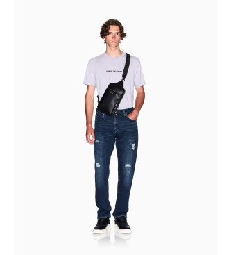 Armani Exchange Kortrmet T-shirt hvid