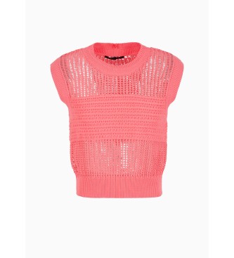 Armani Exchange Pink knitted top
