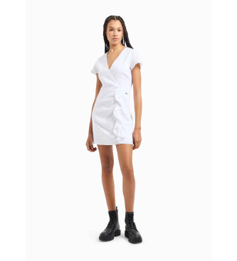 Armani Exchange Krótka biała sukienka
