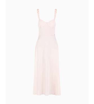 Armani Exchange Lang kjole Viskose nude