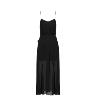 Armani Exchange Schwarzes Midikleid