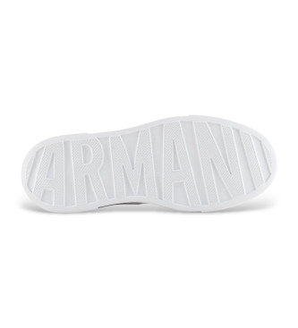 Armani Exchange Zapatillas con banda lateral en contraste blanco