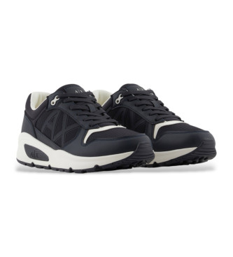 Armani Exchange Trainers with side logo and contrasting navy inserts  