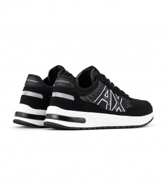 Armani Exchange Sneakers nere a contrasto