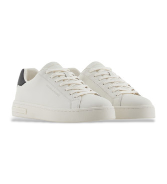 Armani Exchange Witte leren sportschoenen