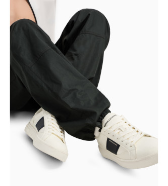 Armani Exchange Zapatillas de piel English blanco