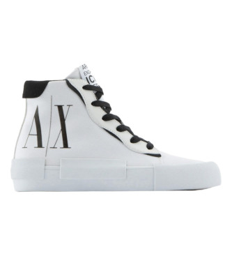 Armani Exchange White bootie-style trainers